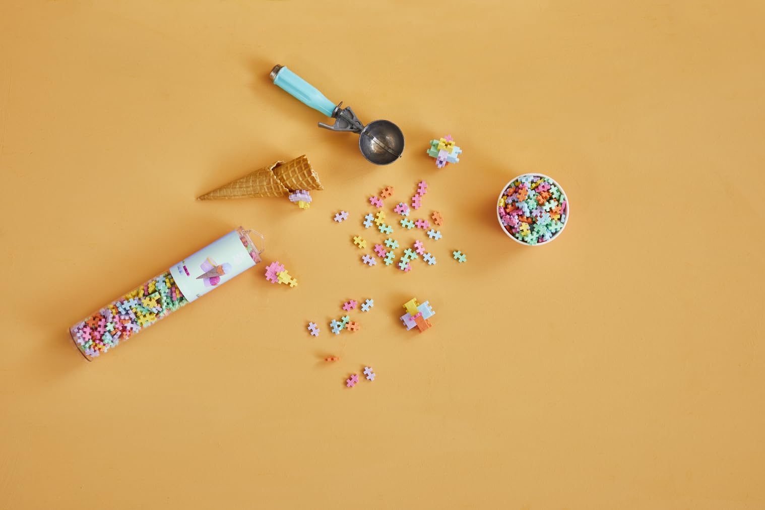 PLUS PLUS Building Blocks - 240 Piece Gelato Mix | Ages 5-12 | Made in Denmark 7
