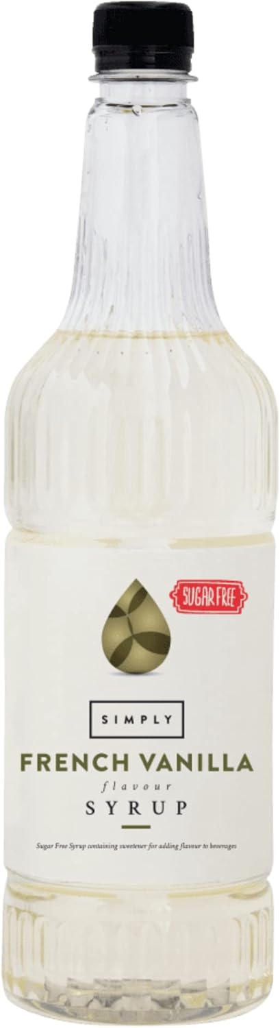 Simply – Zuckerfreier französischer Vanillesirup, kalorienarmer, veganer aromatisierter Getränkesirup
