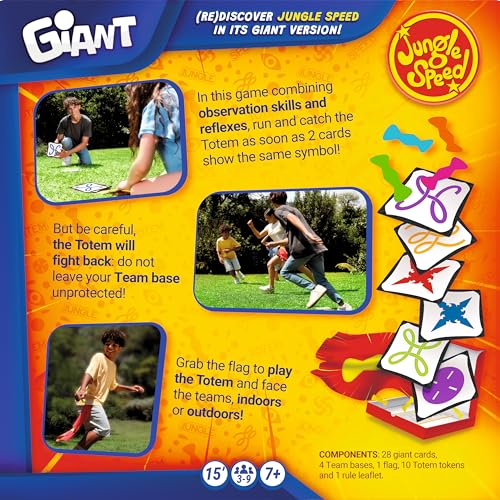 Zygomatic Jungle Speed ​​Giant Party Familienkartenspiel für 3–9 Spieler, ab 7 Jahren 6