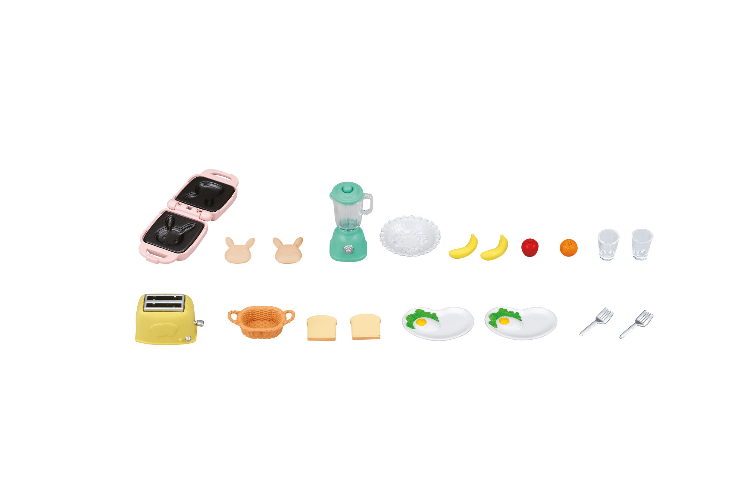 Sylvanian Families Breakfast Playset 5444 - 21 Piece Miniature Kitchen Furniture Set for Ages 3+ 3