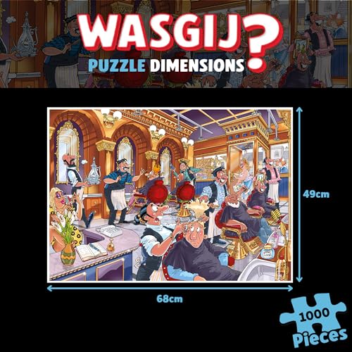 Jumbo Wasgij Mystery 27, A Close Shave - 1000 Piece Jigsaw Puzzle for Adults | Multicolor 2