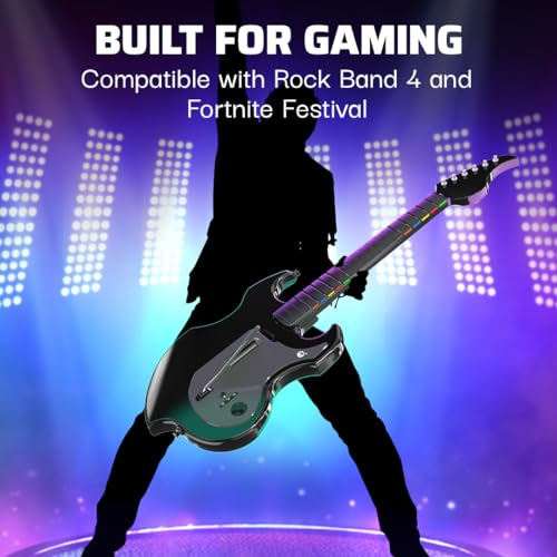 PDP RIFFMASTER Wireless Guitar Controller for Xbox Series X|S, Xbox One, Windows 10/11 - Rock Band 4 & Fortnite Festival Compatible