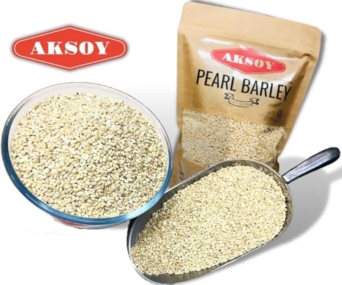 Aksoy Wholefoods Pearl Barley 1.25KG - Whole Grain for Soups, Salads & Pilafs