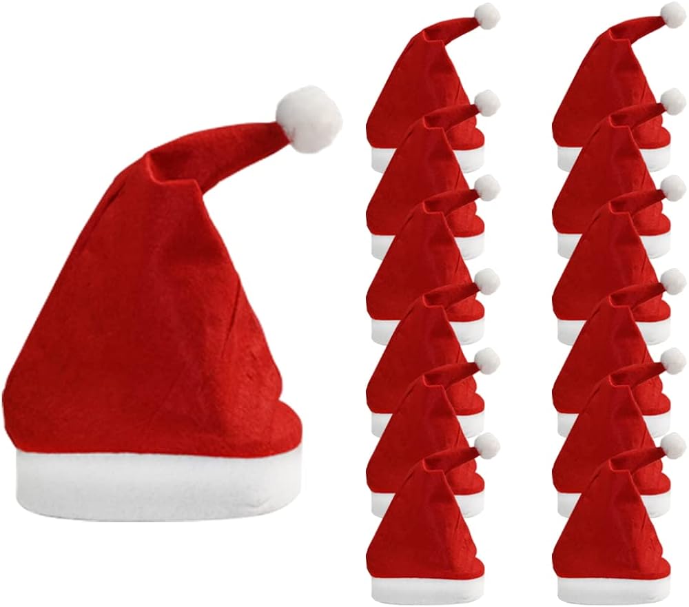 Ram® Christmas Santa Hat Fancy Dress Costume Headwear for Adults 1