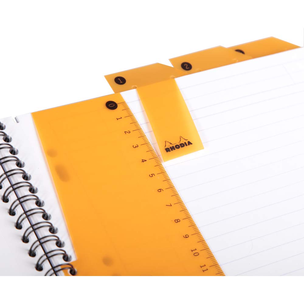 Rhodia 119901C Spiral Notebook - Black A4+ | Lined | 160 Microperforated Pages 6
