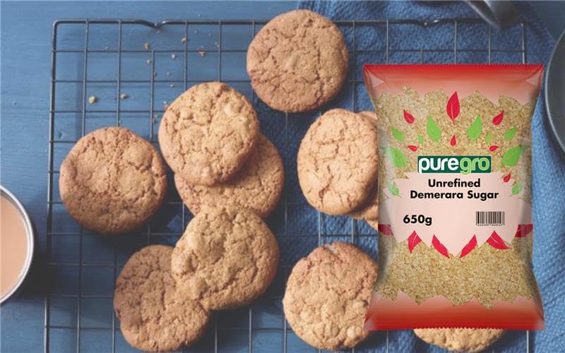 Puregro Demerara Sugar - Premium Golden Cane Sugar for Baking & Beverages