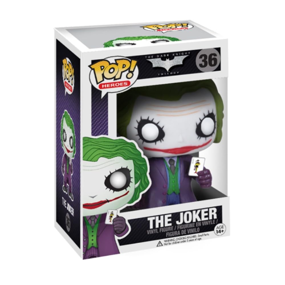Funko POP! Heroes The Joker Dark Knight 2008 Vinyl Figure Model 3372 | 3.75 in | Purple