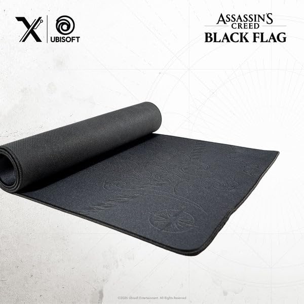 Lexip Assassin's Creed Black Flag Resynced XXL Gaming Mousepad (90x40cm) | Micro-Textured, Washable, Anti-Slip 3