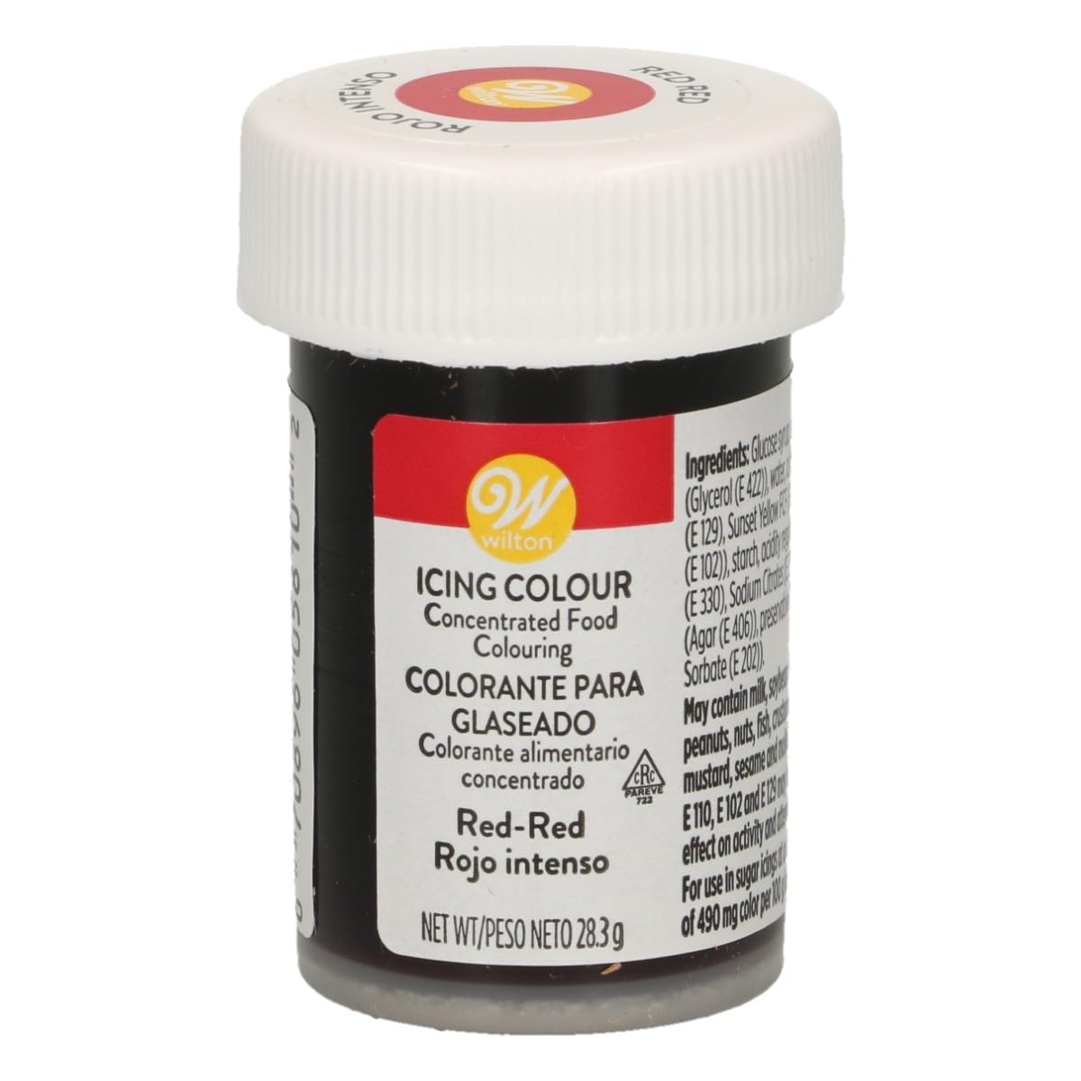 Wilton Red Red Gel Icing Colour - Deep Rich Colour | Gel Paste Formula | 28.3g (1oz) Jar