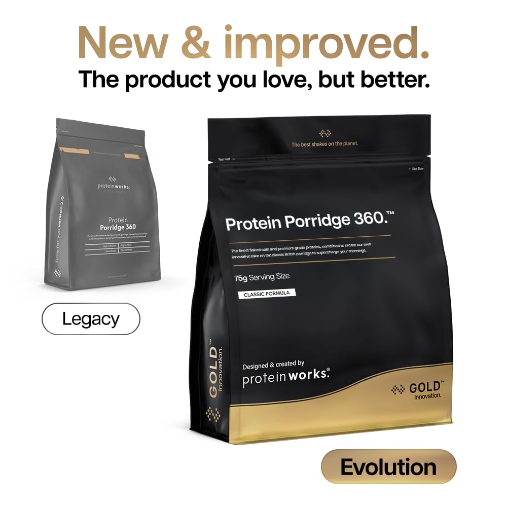 Protein Works Protein Porridge 360 - GOLD Original | 1 kg | High Protein | Low Sugar | Adult 2