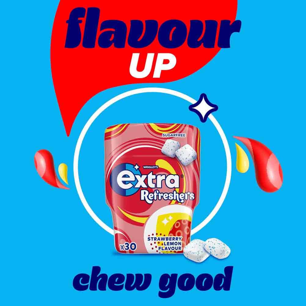 Extra - Strawberry Lemon Sugarfree Chewing Gum (30 Pieces) 3
