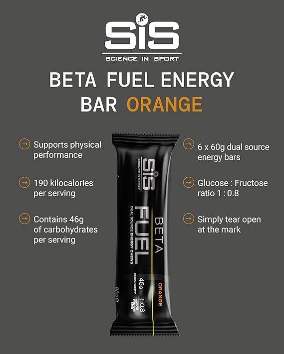 Science in Sport Beta Fuel Dual Source Energy Chews - Orange Flavor