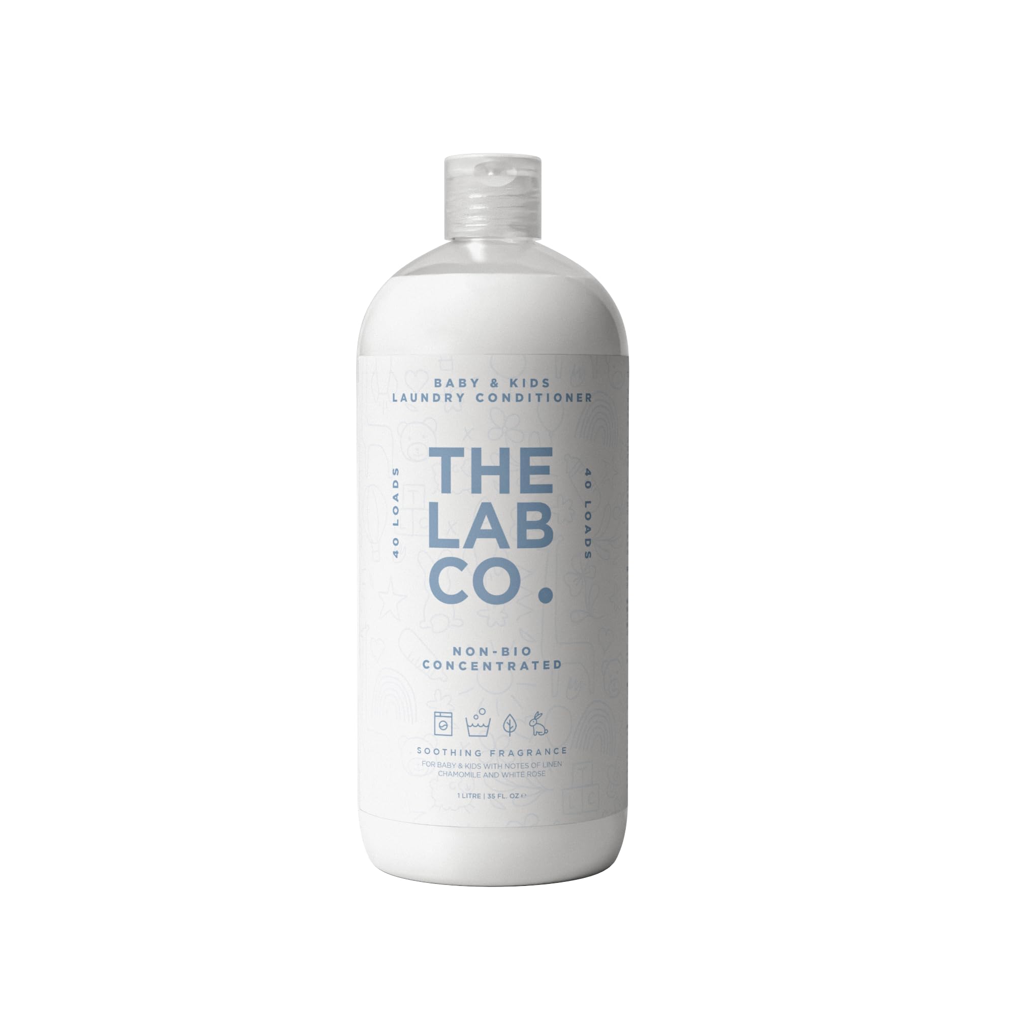 The Lab Co. Soothing Fabric Conditioner & Laundry Softener | Non-Bio, Ultra Concentrated 1L 1