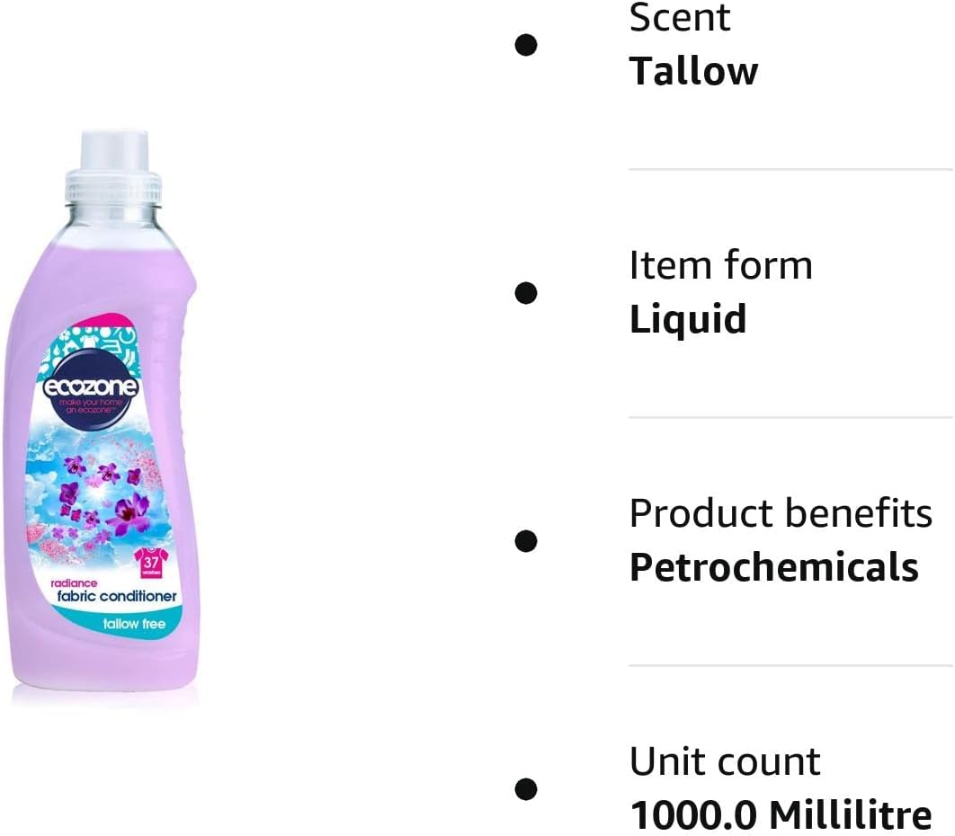 Ecozone Radiance Fabric Conditioner, Tallow-Free, Gentle Fresh Fragrance (1 kg) 2