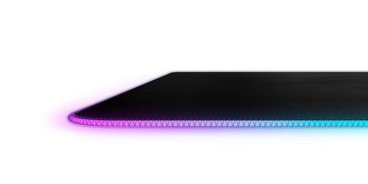 SteelSeries QcK Prism Cloth Gaming Mouse Pad - 2-Zone RGB Illumination - XL Size 900x300mm - Black + RGB