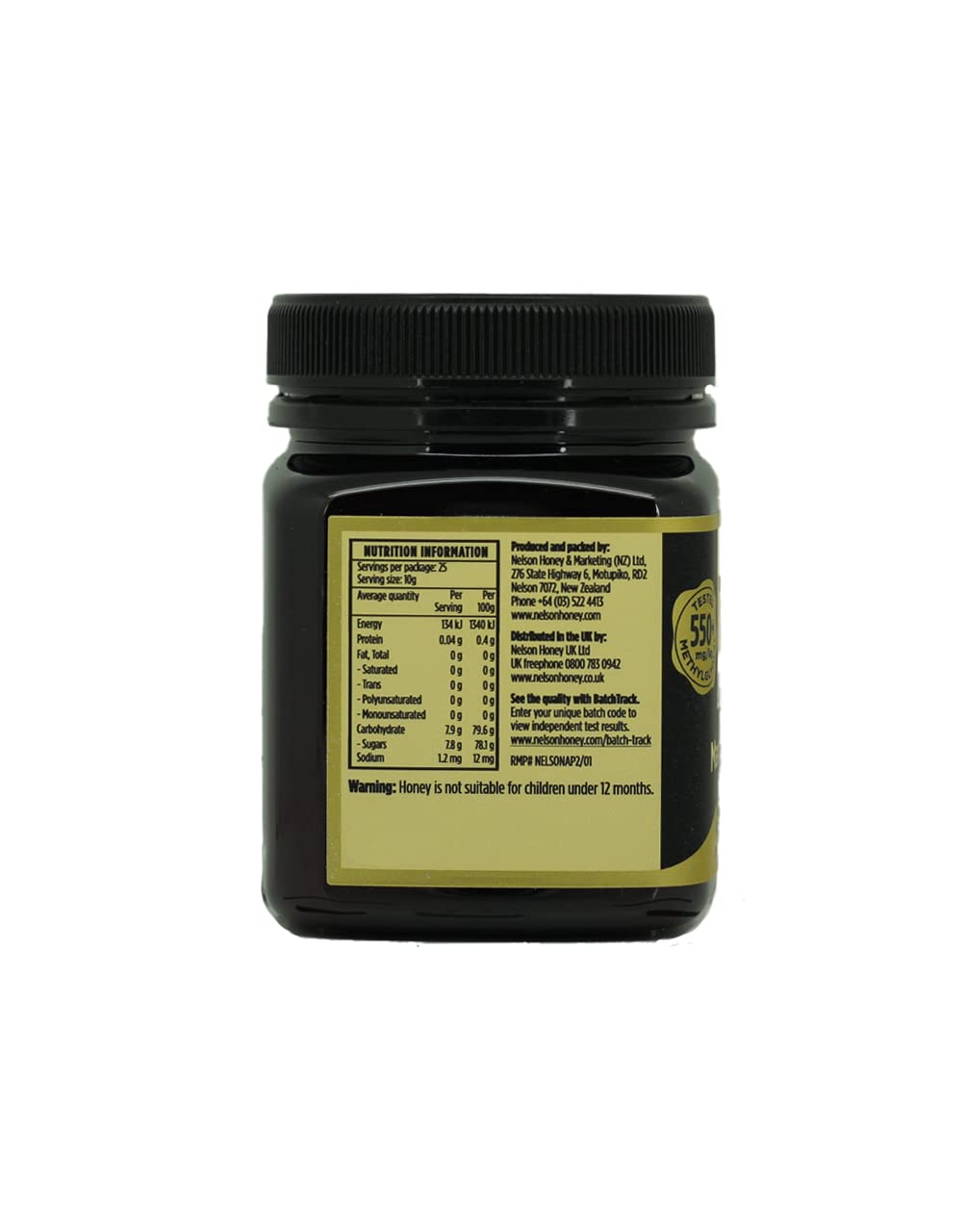 Nelson Honey Manuka Honey MGO 550+ | Pharmaceutical Grade | 250g 2