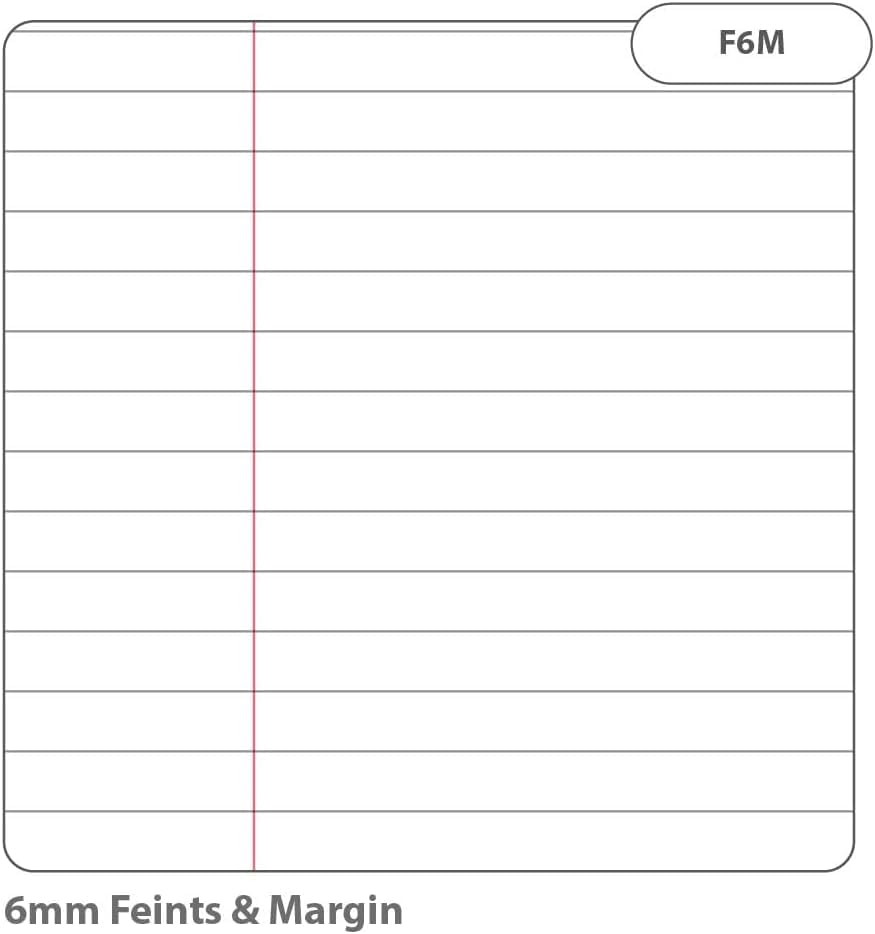 Rhino Composition Notebooks - A4, 64 Pages, 6mm Lined with Margin, Red, 10-Pack 9