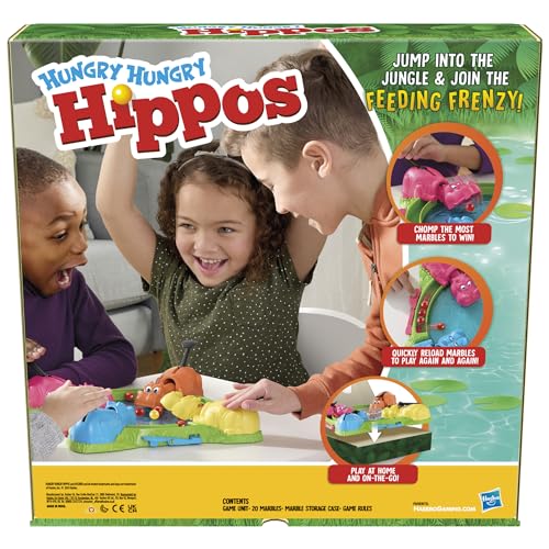 Hasbro Gaming Hungry Hungry Hippos Board Game 10