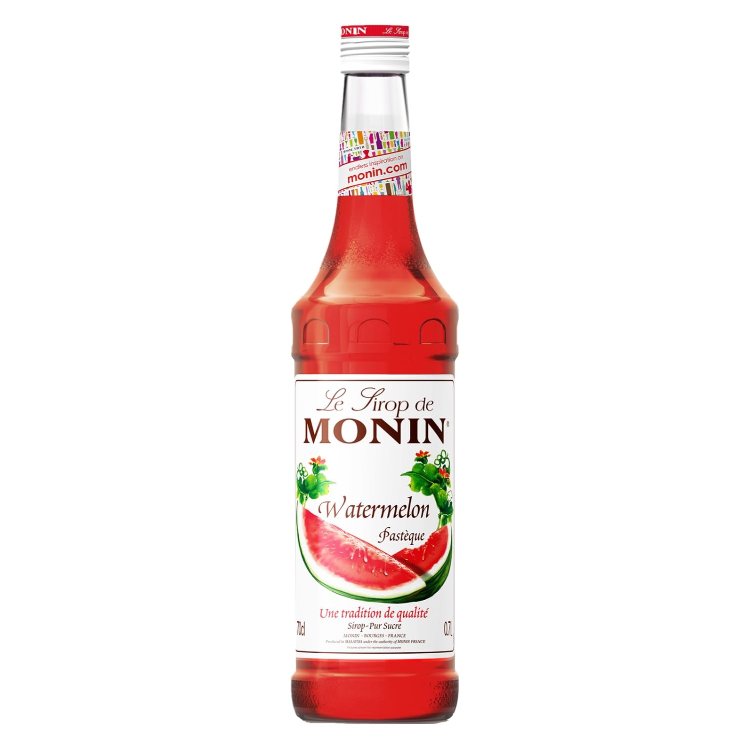 Monin Watermelon Syrup - 700ml Premium Concentrate | Vegan & Allergen-Free