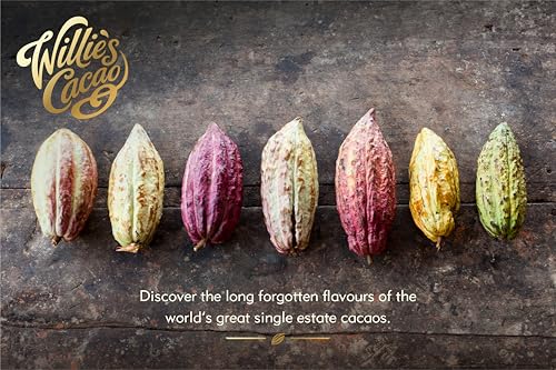 Willie's Cacao - 100% Cocoa with Hazelnut & Raisin - No Added Sugar Chocolate Bar 9