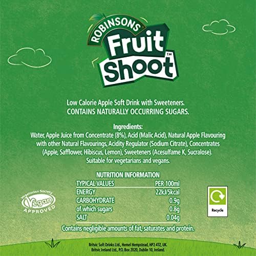 Fruit Shoot Fruit Juice Apple, 200 ml (Pack of 8)