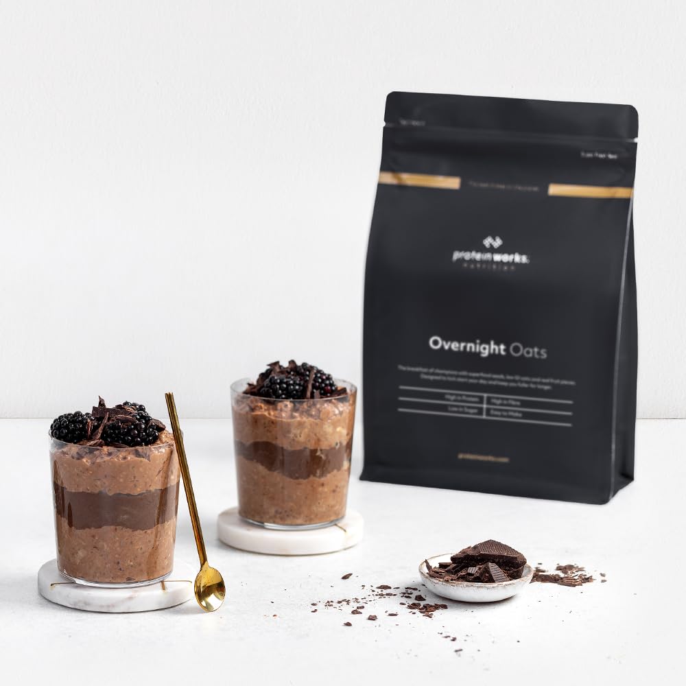 Protein Works Overnight Oats - Summer Berries High Protein Breakfast, 500 g 2