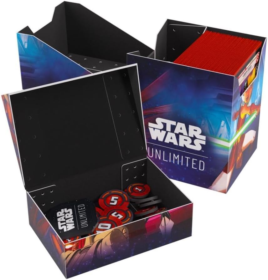 Gamegenic Star Wars Unlimited Soft Crate – Deckbox mit Token-Aufbewahrung für Ahsoka Tano und General Grievous