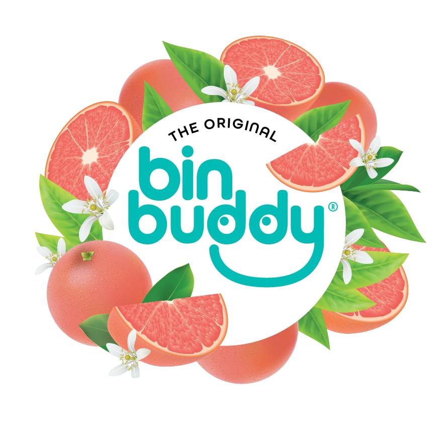 Bin Buddy Pink Grapefruit Deodoriser Powder - Pack of 2 | Absorbs Mess | 42 Applications 5