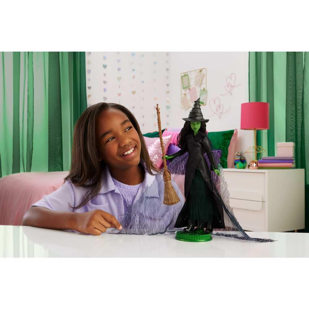 Mattel Wicked: Part 2 Elphaba Deluxe Fashion Doll with Removable Outfit and 4 Accessories - JFM12 2