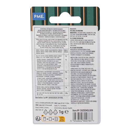 PME Edible Snowflake Glitter - Christmas Cake Decorations (1g) | Festive Baking Supplies 3