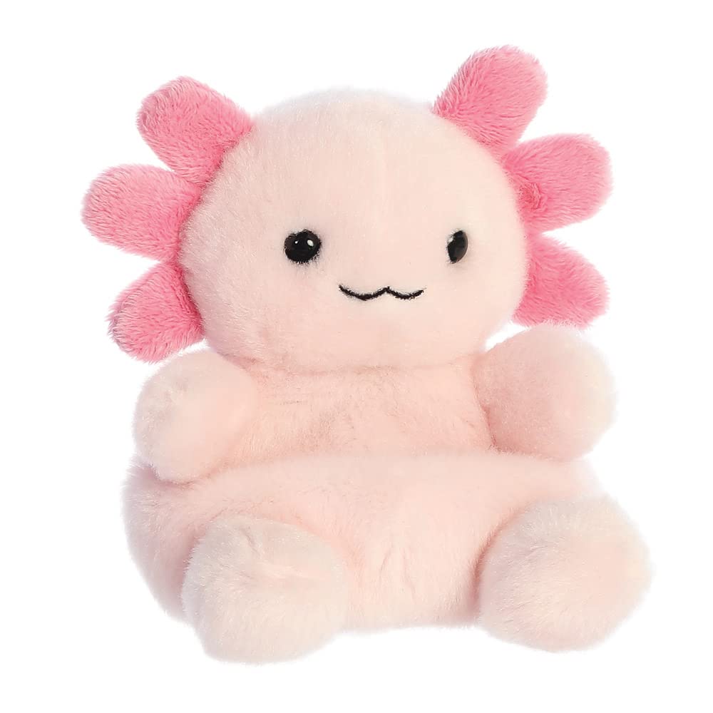 AURORA Palm Pals Ax Axolotl Soft Toy - Pink, 5 Inches | Eco-Friendly, Collectible Beanie 2