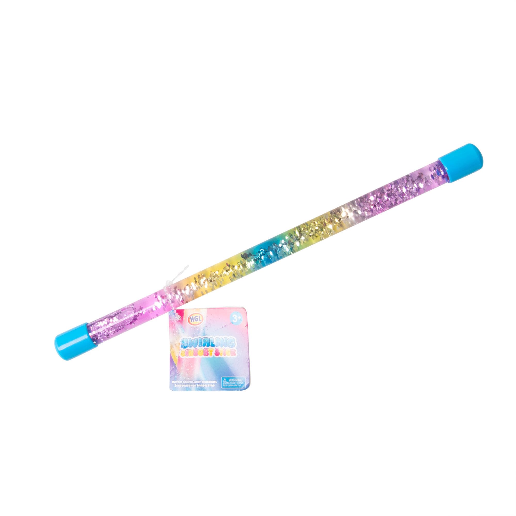 RGL Sensory Fidget Stick - Rainbow Glitter Swirling Calming Toy for Focus and Relaxation 1