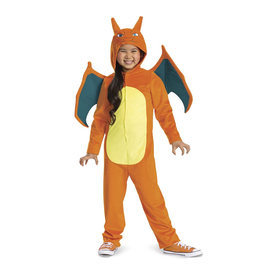 Disguise Pokémon Charizard Jumpsuit Fancy Dress for Kids - Officially Licensed, One Size 3