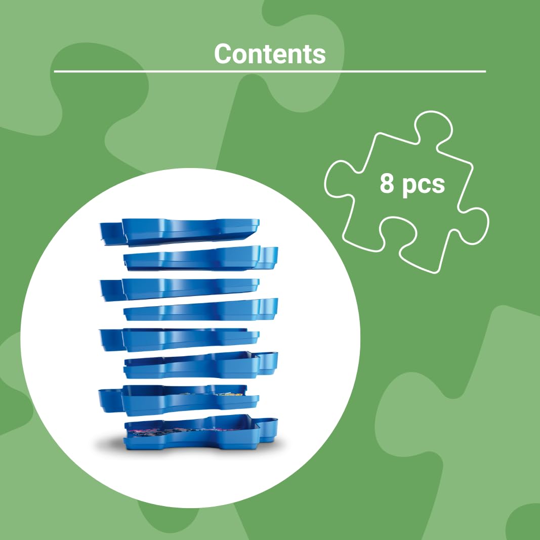 Ravensburger Puzzle Sorting Trays - Sort & Go Accessory for Puzzles up to 1000 Pieces | Stackable Plastic Trays 6