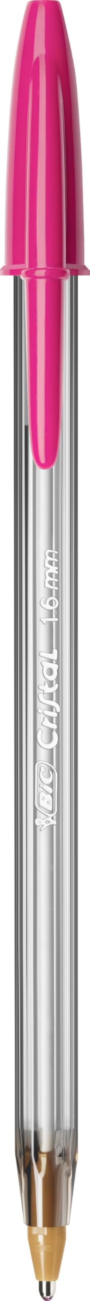 BIC Cristal Fun Ballpoint Pens - Pink Ink | 1.6mm Broad Point | Pack of 20 2