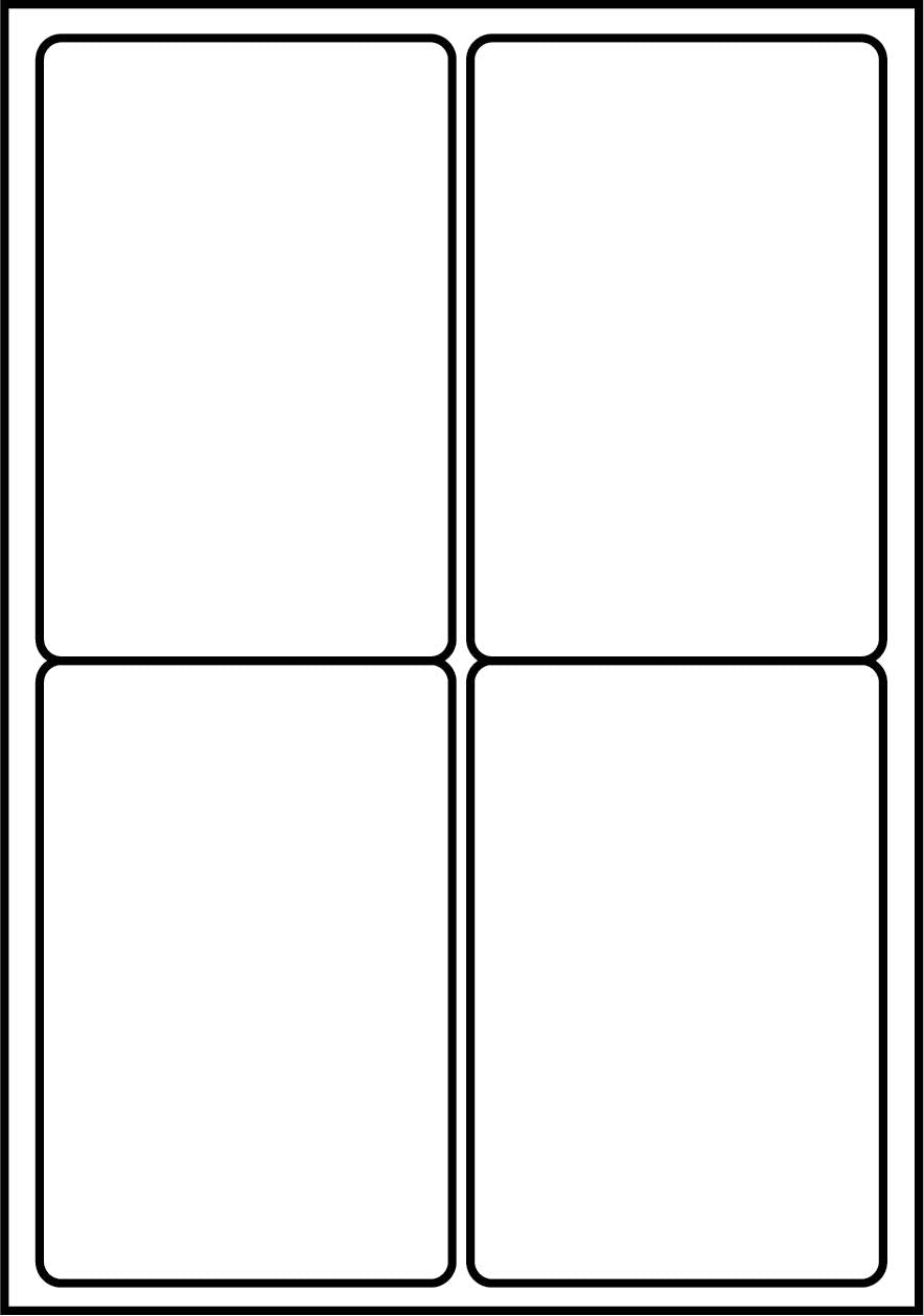SmithPackaging A4 Self Adhesive Address Labels - 4 Labels Per Sheet | Matt White | Permanent Adhesive 1