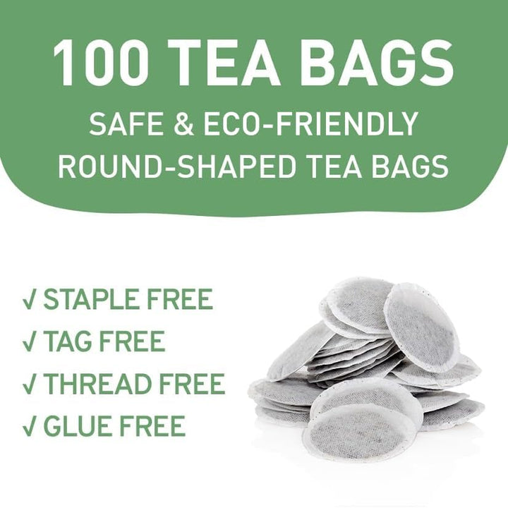 HANDPICK Lemon Ginger Tea Bags (100 Count) | Herbal Tea with Lemon, Ginger, Lemongrass & Licorice | Eco-Conscious Round Tea Bags for Hot or Cold Brew