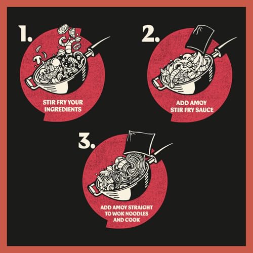 Amoy Straight to Wok Medium Noodles, 2 x 150g