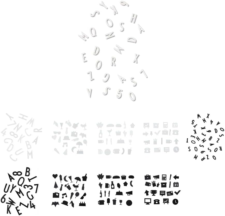 Design Letters - Numbers & Letters Set for Pegboard | Scandinavian Home Decor Icons
