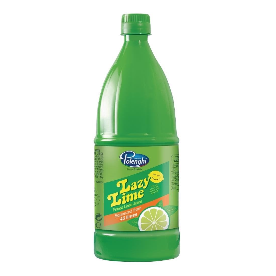 Lazy Lime - Finest Lime Juice 1 Litre Bottle 9