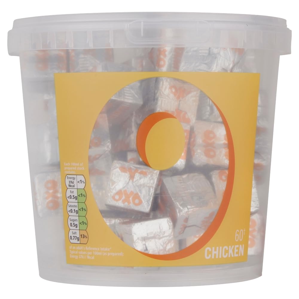 OXO Chicken Stock Cubes - 60 Count Family Size Pack | Savoury & Tasty | No Artificial Preservatives 7