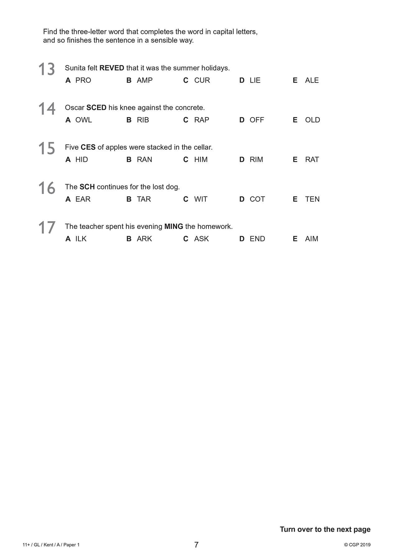 Coordination Group Publications Ltd (CGP) New Kent Test 11+ GL Practice Papers - Ages 10-11 | 2019 Release | Paperback 3