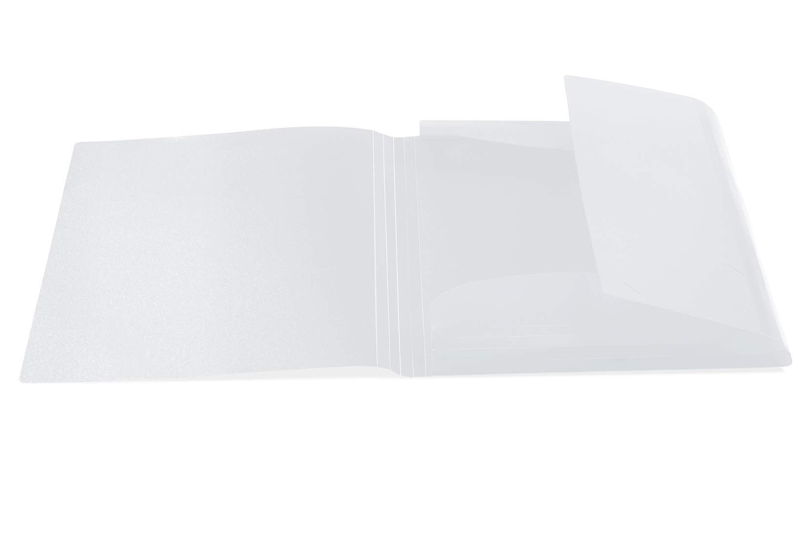 HERMA Elastic Folder - Translucent White A3 | Sturdy Polypropylene | 3 Inner Flaps 2