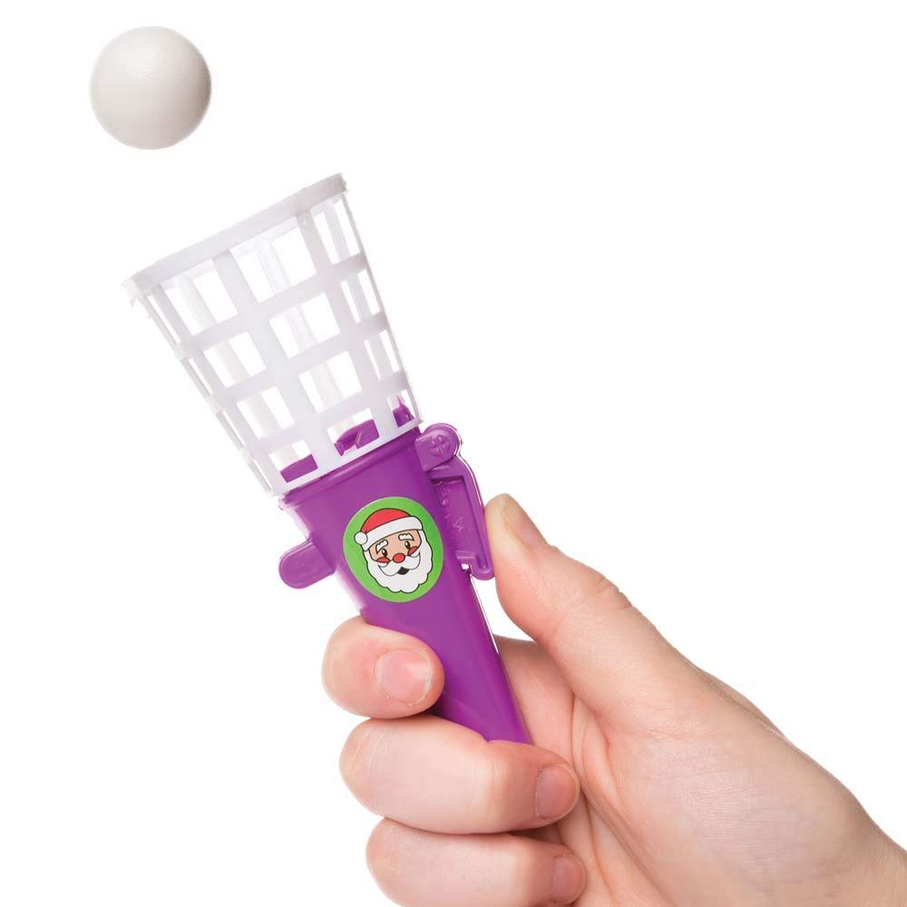 Baker Ross Christmas Pop 'n' Catch Games - 6 Pack with Elf, Santa & Snowman Designs 2