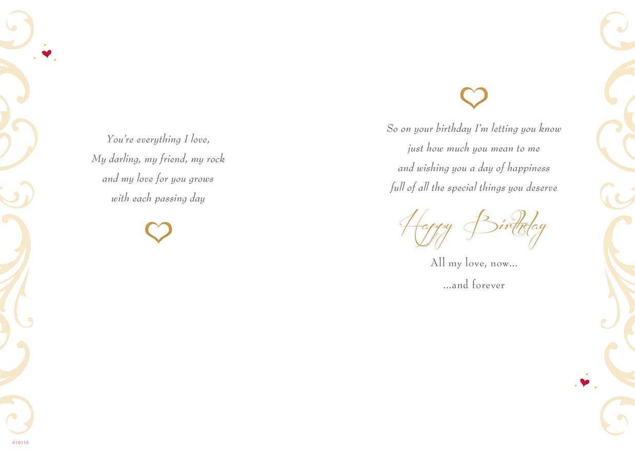 Piccadilly Greetings Husband Birthday Card - 10 x 7 Inches | Photo of Couple On Heart 2