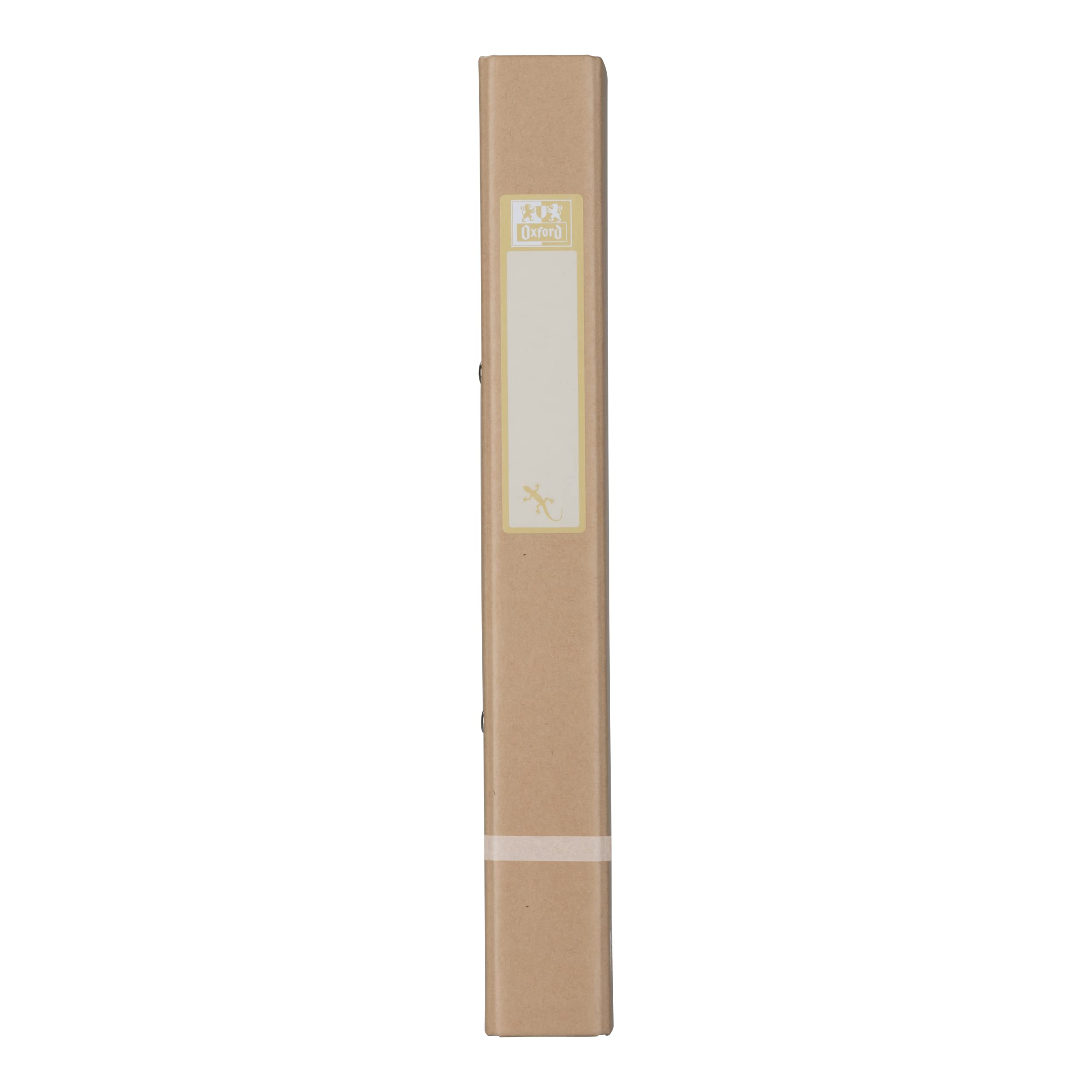 Oxford Recycled A4 O-Ring Binder - 2 Ring, 40mm Spine, Beige | Eco-Friendly Paper-on-Board 6