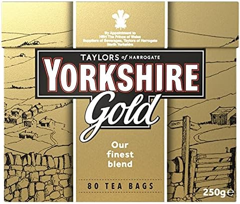Yorkshire Gold Tea 80 Tea Bags (Pack of 5) - 400 Teabags Total, Rich & Smooth Black Tea Blend