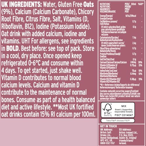 Plenish Organic Enriched Oat Milk 1L