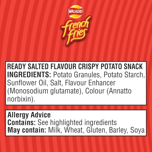 Walkers French Fries Ready Salted Crisps 21g (Case of 32)