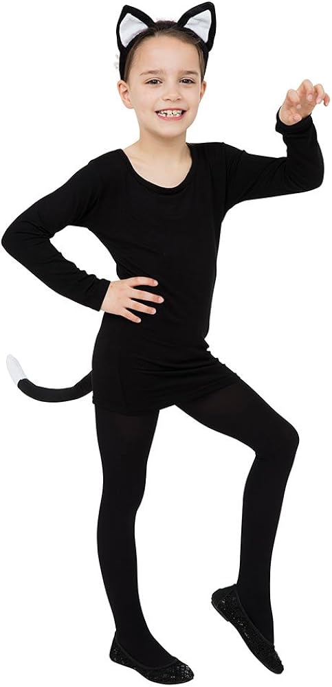 Bristol Novelty Cat Ears and Tail Set - Dress Up Play for Kids 1